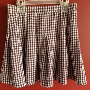 Womens Originality Plaid Mini Skirt